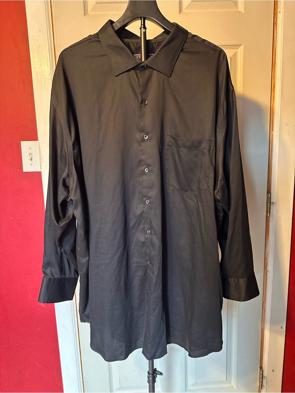Synergy Non Iron Black Dress Shirt Men’s 20 34/35 Long Sleeve